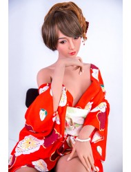 Eren-Japanische Rote Kimono SMdoll Liebespuppe