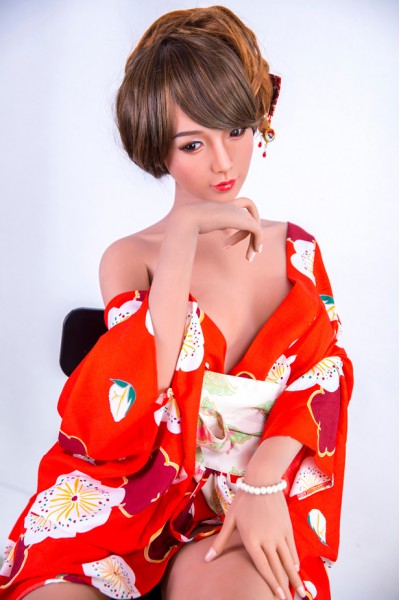 Eren-Japanische Rote Kimono SMdoll Liebespuppe